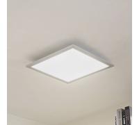 Plafonnier LED Lyndra Arcchio, dimmable, gris, Salon / Salle à manger, Aluminium, Moderne, Plafonnier LED