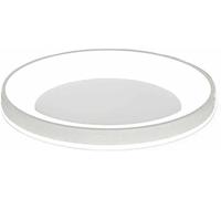 Plafonnier LED moderne à intensité variable 3000-6000 K Luminosité réglable Économie d'énergie Design circulaire plat 30 cm pour chambre à coucher et salon Décoration blanche élégante