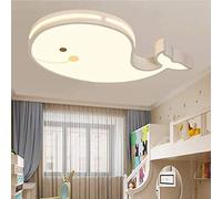 Plafonnier LED moderne à intensité variable avec télécommande, éclairage intérieur en forme de dauphin, lampe suspendue, garçon, fille, bébé, chambre à coucher, salle à manger, lustre de salon,