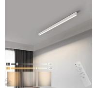 Plafonnier LED moderne à intensité variable avec télécommande Spectre complet ultra fin pour chambre à coucher, cuisine, placard, couloir, température de couleur réglable (2700 K/4500 K/6500 K) 150