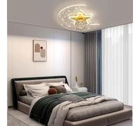 Plafonnier LED Moderne à Intensité Variable pour Chambre d'enfant, avec Télécommande, Luminaire Décoratif D'intérieur en Verre, Idéal pour Un Salon, Une Chambre, Yellow