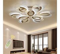 Plafonnier LED Moderne en Acrylique Blanc, Design Créatif en Forme De Fleur, Idéal pour Un Salon, Une Cuisine, Une Chambre, Un Vestiaire Ou Un Couloir., 9 Heads/72w