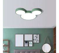 Plafonnier LED Moderne en Acrylique en Forme de Souris, Design créatif, Montage encastré, Style Dessin animé, 58 cm de Long, pour Chambre d'enfant, Bureau, Maternelle, Vert et blan