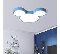 Plafonnier LED Moderne en Acrylique en Forme de Souris, Design créatif, Montage encastré, Style Dessin animé, 58 cm de Long, idéal pour la Chambre d'enfant, la Maternelle ou Le bur