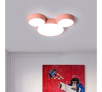 Plafonnier LED Moderne en Acrylique en Forme de Souris, Design créatif, Montage encastré, Style Dessin animé, 58 cm de Long, idéal pour la Chambre d'enfant, la Maternelle, Le burea