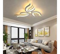Plafonnier LED moderne encastré, plafonnier à fleurs créatif avec télécommande, lustres à intensité variable pour salon, chambre à coucher, salle à manger, cuisine, salle de bain [Classe énergétique