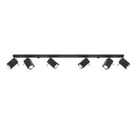 Sollux Lighting Plafonnier LED MERIDA 6L Noir GU10 6 ampoules 6x40W A++-E