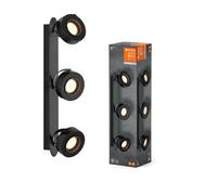 Plafonnier LED Murale Decor 3 Spot Vénus Noir 16W 1500lm Blanc Chaud 3000K