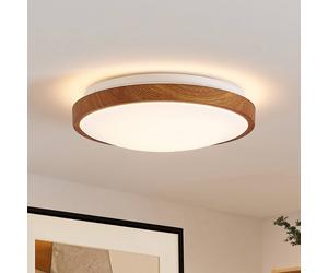 Plafonnier LED Mynte Lindby, bois clair, Salon / Salle à manger, Matière Plastique, Moderne, Plafonnier LED
