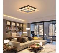 Plafonnier LED - NETTLIFE - Carré 30 cm - 23 W - Dimmable avec télécommande - Acrylique blanc chaud