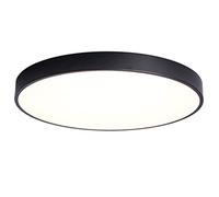 Plafonnier LED noir - Panneau tricolore à intensité variable pour chambre à coucher, salon et solutions d'éclairage domestique - Design moderne économe en énergie - Installation facile