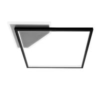 Plafonnier Design Lampe De Salon Noir Opale Dimmable LED L 46,6 Cm