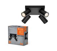 LEDVANCE LED Spot Octagon PL 4X3.4W927GU10BKLEDV, Acier Inoxydable, 13.6 W, Black
