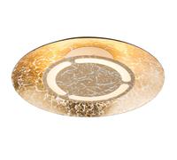 Plafonnier LED or Lampe de salon Lampe de salle à manger, blanc patiné, 12W 960lm 3000K, DxH 34,5 x 7,3 cm