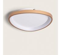 Plafonnier Led Oval 20w Métal Ø420 Mm Cct Sélectionnable Owen Doré