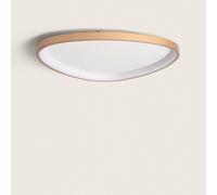 Plafonnier Led Oval 30w Métal Ø600 Mm Cct Sélectionnable Owen Doré