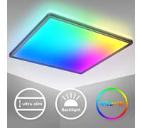 Plafonnier LED Panneau dimmable 42x42cm ultraplat RGBW Changement de couleur 22W