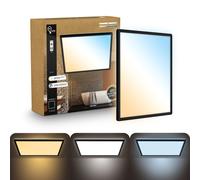 Plafonnier LED Panneau Dimmable Télécommande CCT Plafonnier IP44 42cm Noir