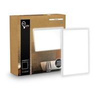Plafonnier LED panneau salle de bain plafonnier plat indirect IP44 blanc neut...