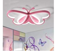 Plafonnier LED Papillon - Plafonnier LED Tricolore - Plafonnier pour Chambre d'Enfant - Lampe Décorative - Rose