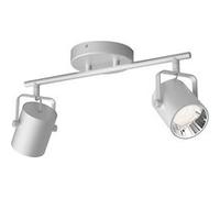 Plafonnier LED PHILIPS Double Byre 2 Spots 8.6W Aluminium Aluminium G