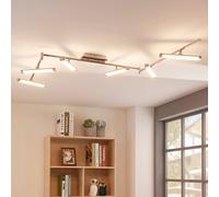 Lindby LED Plafonnier Pilou à intensité variable (Moderne) en Argent Métal e. a. pour Cuisine (à 6 lampes,), Eclairage Lampe Luminaire Plafond Eclerage