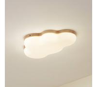 Plafonnier LED Pilvi Lindby, blanc, Salon / Salle à manger, Matière Plastique, Moderne, Plafonnier LED