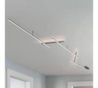Plafonnier Led Pivotant Indira Avec Variateur nickel mat, blanc