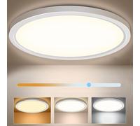 Plafonnier LED Plafonnier Ø30cm 30W, 2400LM, Lampe de plafond ronde, Plafonnier cuisine Moderne Simple Blanc Idéal pour balcon/cave/chambre/couloir