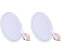 Plafonnier LED, Plafonnier à Intensité Variable Plat avec Télécommande, 3000 K - 6500 K, CRI ≥ 80 IP54 Étanche, 24W/ 2160LM, Lampe Ultra-Fine pour Chambre à Coucher, Salon, Chambre d'Enfant, Cuisin