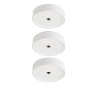 Plafonnier LED plafonnier blanc lampe de cuisine lampe de couloir, aluminium, 10W 470lm blanc chaud, DxH 15 x 4 cm, lot de 3