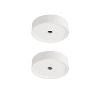 Plafonnier LED plafonnier blanc lampe de cuisine lampe de couloir, aluminium, 10W 470lm blanc chaud, DxH 15 x 4 cm, lot de 2