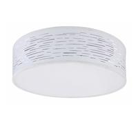 Plafonnier LED, plafonnier de salon, lampe de cuisine, métal plastique blanc, interrupteur à 3 niveaux CCT, 20W 1180lm 3000K 4000K 6000K, D 38 cm