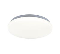 Plafonnier LED plafonnier lampe de couloir lampe de salon, métal plastique blanc rond, 20W 1500lm 4000K blanc neutre, D 28 cm