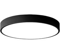 Plafonnier LED, Plafonnier LED Moderne, Panneau LED Dimmable, Plafonnier, Télécommande pour Salon, Chambre à Coucher, Cuisine, Couloir, Balcon, Intégré, Black, 30x30cm Cold White