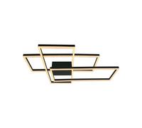 Plafonnier LED plafonnier salon lumière métal noir 360° L 90 cm