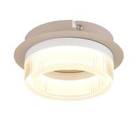 Plafonnier LED plafonnier salon sable salle à manger, métal, 500lm 8W 3000K, DxH 16x7 cm