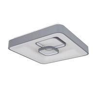 Plafonnier LED Plafonnier Salon Télécommande Chambre à coucher, 1x LED blanc chaud, LxlxH 50x50x10 cm