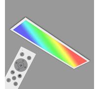 Plafonnier Led Plat Avec Télécommande,Lumière Colorée Rgb,Réglable De Blanc Chaud À Blanc Froid,Lampe Led,Plafonnier Led,Lampe De Salon,100x25x6,6 Cm,Blanc