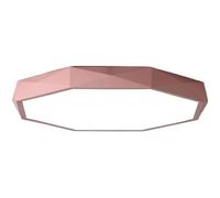 Plafonnier LED Polygonal coloré pour Chambre à Coucher : Style créatif avec Trois Couleurs pour Couloir et vestiaire (Rose, 50 cm)