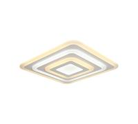 Plafonnier LED pour salon, chambre à coucher, acier blanc, intensité variable, D49,5 cm