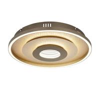 Plafonnier LED pour salon « Memory Champagne », intensité réglable, D 40 cm