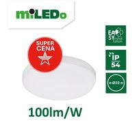 Plafonnier LED PRO 15W-NW-O rond Ø22 1500lm 4000K DUNO 31240