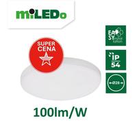 Plafonnier LED PRO 24W-NW-O rond Ø28 2400lm 4000K DUNO 31241