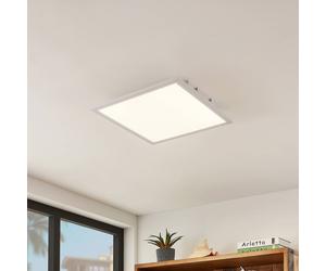 Plafonnier LED Quais Lindby, blanc, Cuisine, Aluminium, Moderne, Plafonnier LED