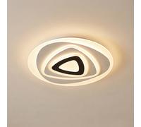 Plafonnier LED Rebeka Lindby, dimmable, blanc, Salon / Salle à manger, Matière Plastique, Moderne, Plafonnier LED