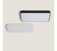 LEDKIA LIGHTING Plafonnier LED Rectangulaire Métal 40W CCT Sélectionnable Hidria 600x400 mm pour chambre, salon, cuisine Noir
