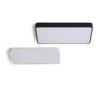 Plafonnier LED Rectangulaire Métal 40W CCT Sélectionnable Hidria 600x400 mm Noir Noir G