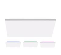 Plafonnier LED RGB avec télécommande Plafonnier CCT dimmable Salon Changement de couleur, blanc, 29W 1800Lm blanc chaud-froid, LxlxH 45x45x7 cm