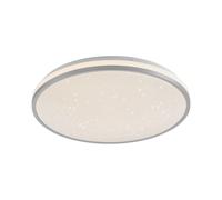 Plafonnier LED Rond Ø 38 Cm En Argent Blanc Ciel Étoilé 3000 K